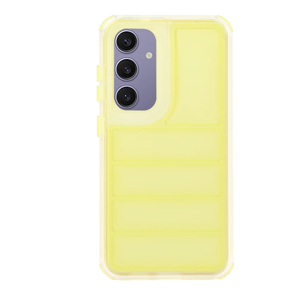 Case for Samsung Galaxy S24+ S926, Techsuit, Wave Shield, Yellow - Image 3
