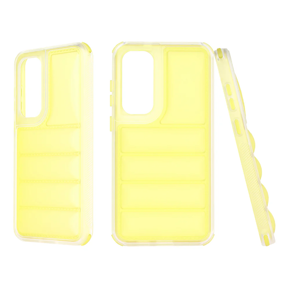 Case for Samsung Galaxy S24+ S926, Techsuit, Wave Shield, Yellow - Image 4
