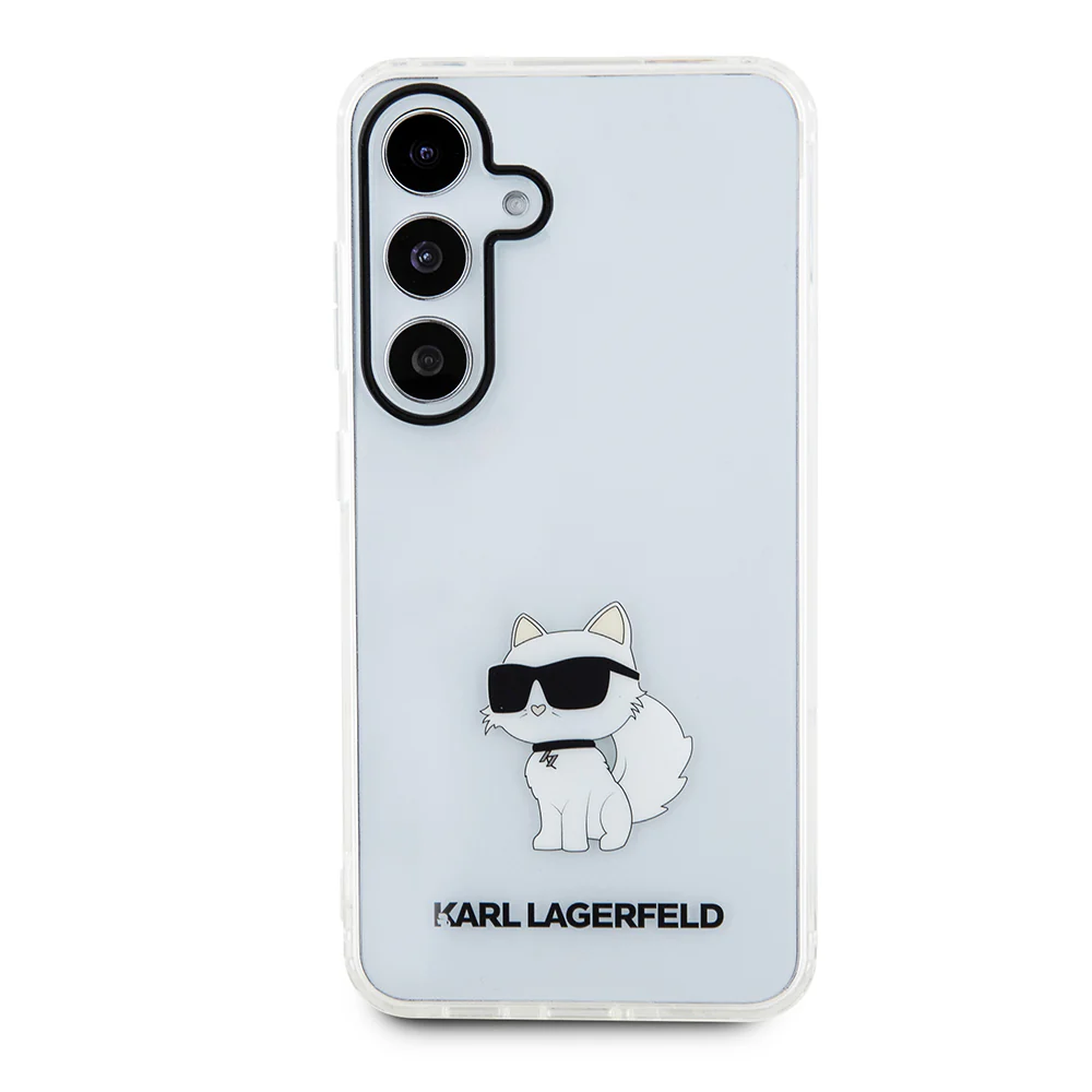 Case for Samsung Galaxy S24 S921, Karl Lagerfeld, IML Luxury Choupette, Transparent - Image 4