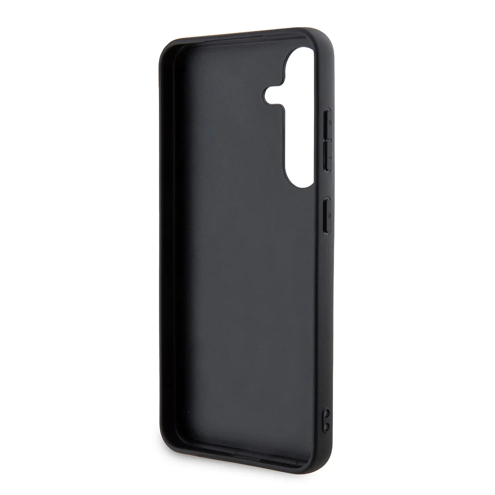 Case for Samsung Galaxy S24 S921, Karl Lagerfeld, Saffiano Karl & Choupette Metal, Black - Image 5