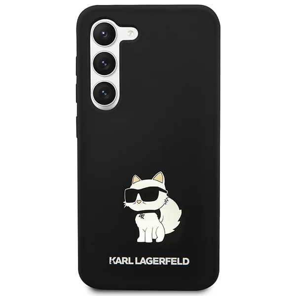 Case for Samsung Galaxy S24 S921, Karl Lagerfeld, Silicone Choupette NFT, Black - Image 3