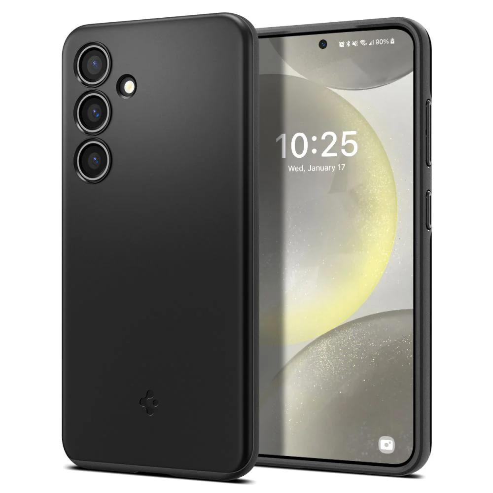 Case for Samsung Galaxy S24 S921, Spigen, Thin Fit, Black ACS07341