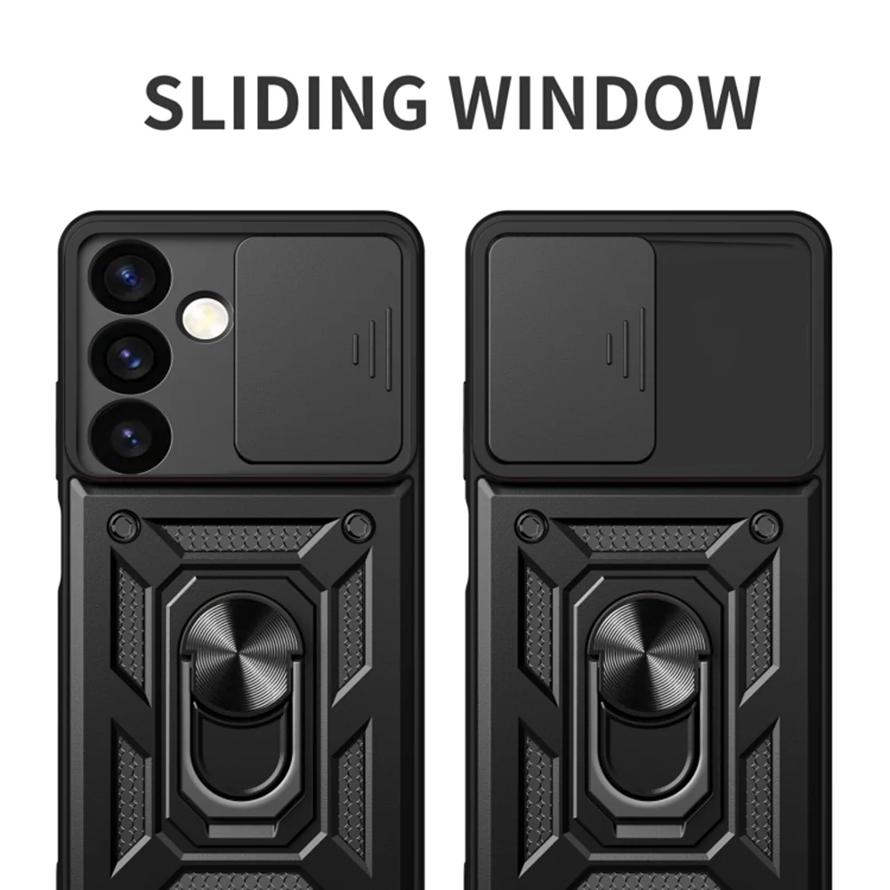 Case for Samsung Galaxy S24 S921, Techsuit, CamShield, Black - Image 5