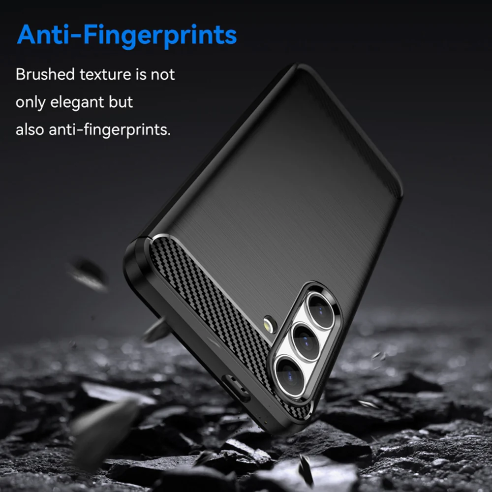 Case for Samsung Galaxy S24 S921, Techsuit, Carbon, Black - Image 3