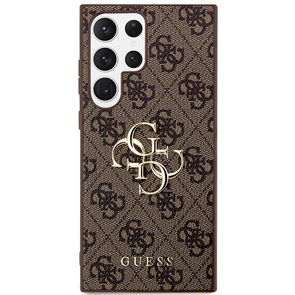 Case for Samsung Galaxy S24 Ultra S928, Guess, 4G Big Logo, Brown - Image 2