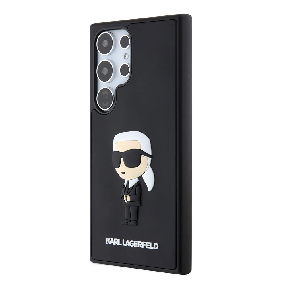 Case for Samsung Galaxy S24 Ultra S928, Karl Lagerfeld, 3D Rubber Ikonik Karl, Black - Image 6