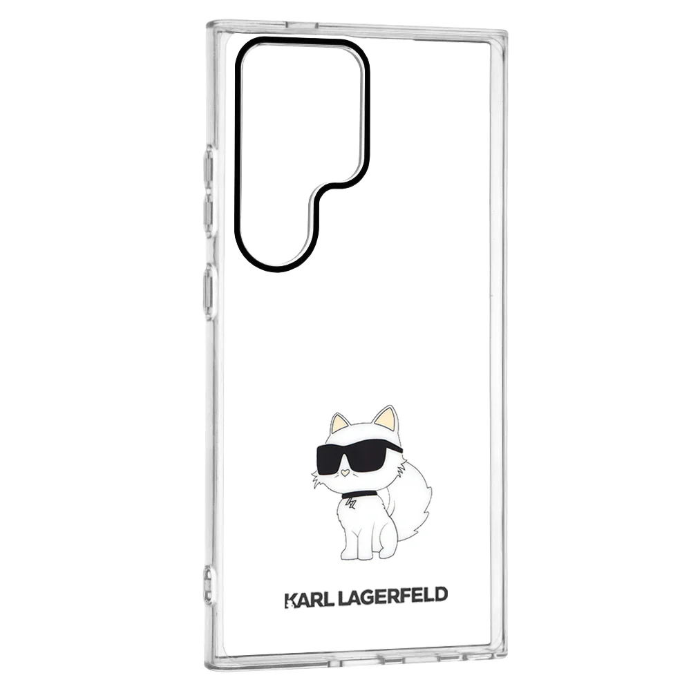 Case for Samsung Galaxy S24 Ultra S928, Karl Lagerfeld, IML Luxury Choupette, Transparent - Image 2