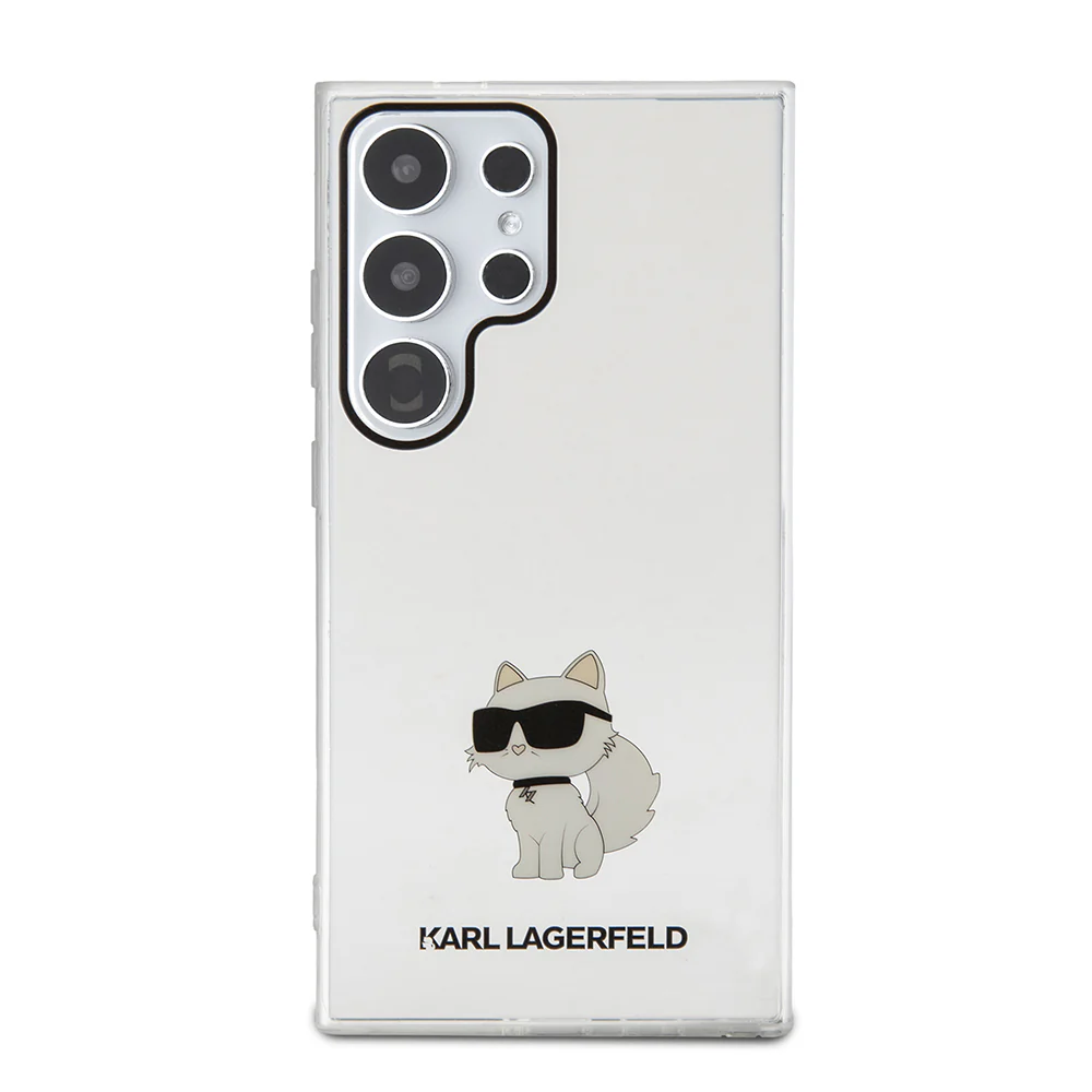 Case for Samsung Galaxy S24 Ultra S928, Karl Lagerfeld, IML Luxury Choupette, Transparent - Image 3