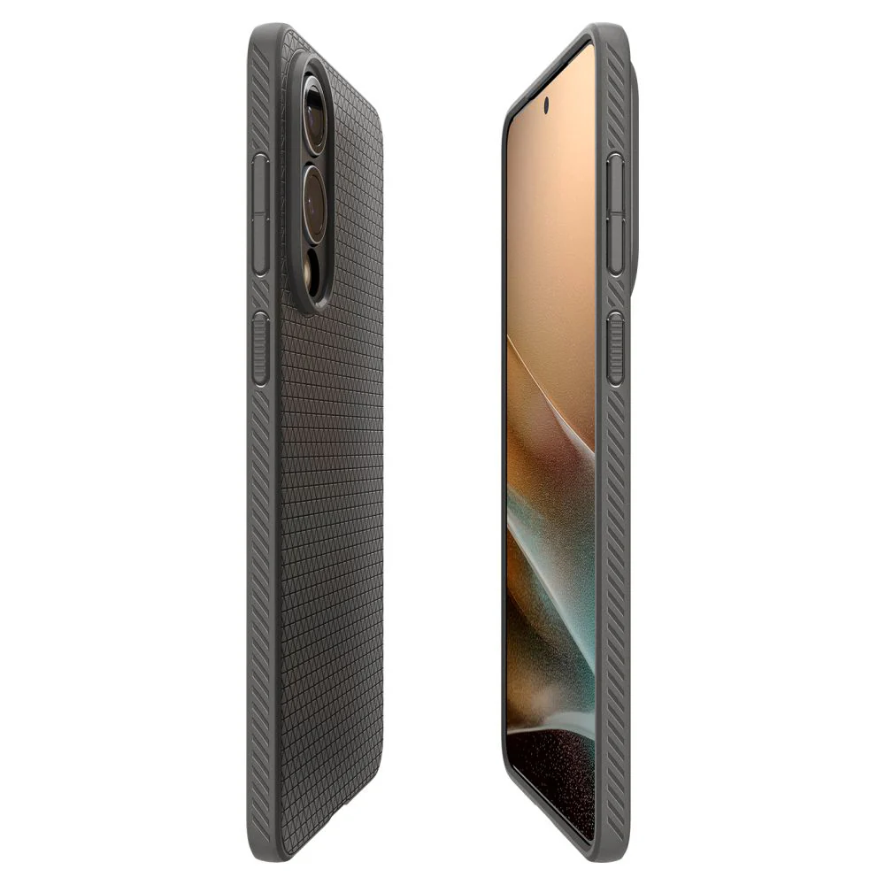 Case for Samsung Galaxy S25 Edge S937, Spigen, Liquid Air, Gray ACS09421 - Image 5