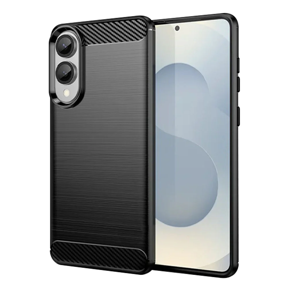 Case for Samsung Galaxy S25 Edge S937, Techsuit, Carbon, Black