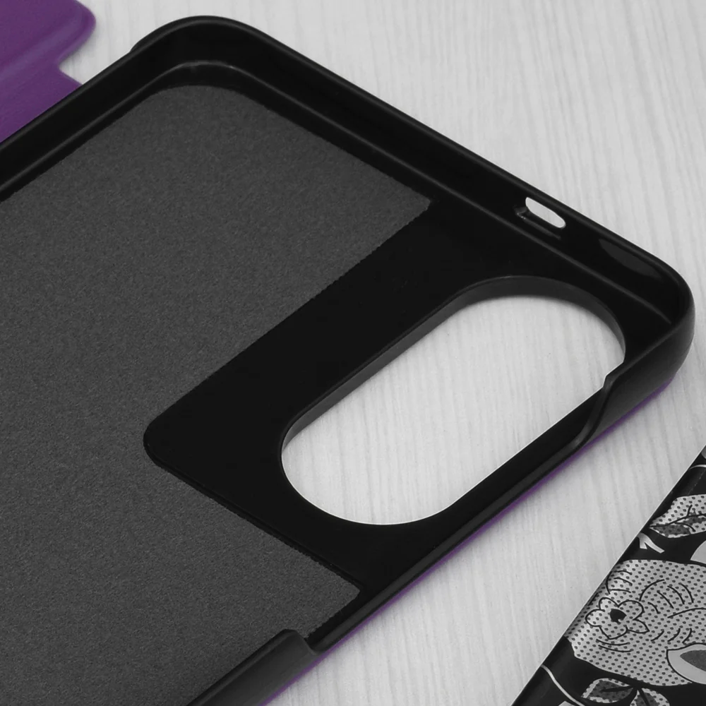 Case for Samsung Galaxy S25 Edge S937, Techsuit, eFold, Purple - Image 3