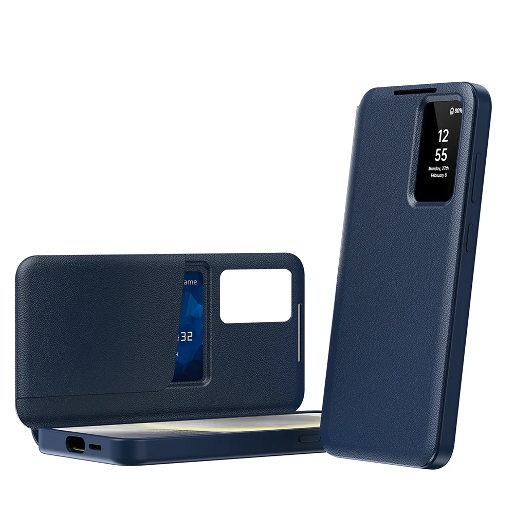 Case for Samsung Galaxy S25 Edge S937, Techsuit, SmartView, Blue - Image 2