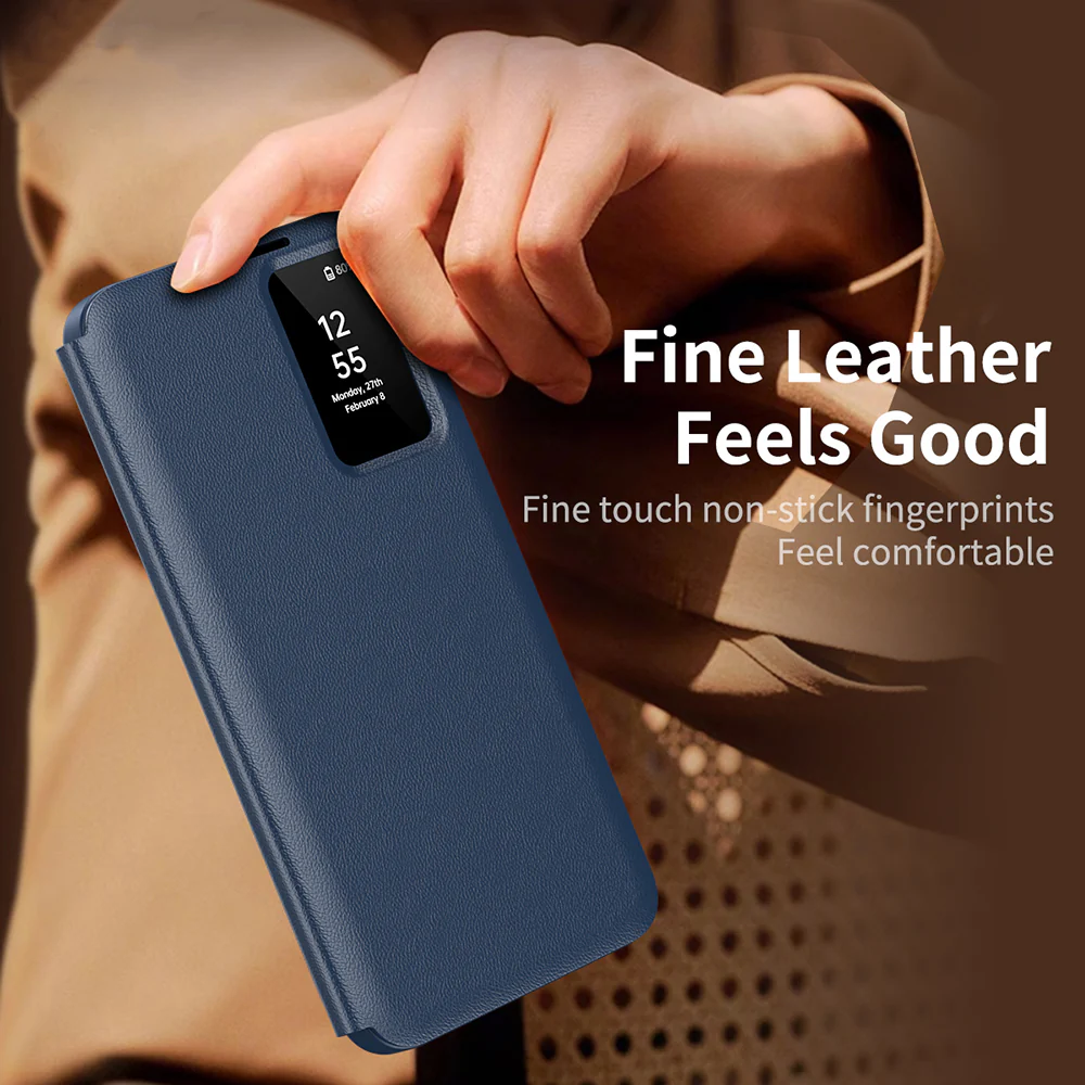 Case for Samsung Galaxy S25 Edge S937, Techsuit, SmartView, Blue - Image 4