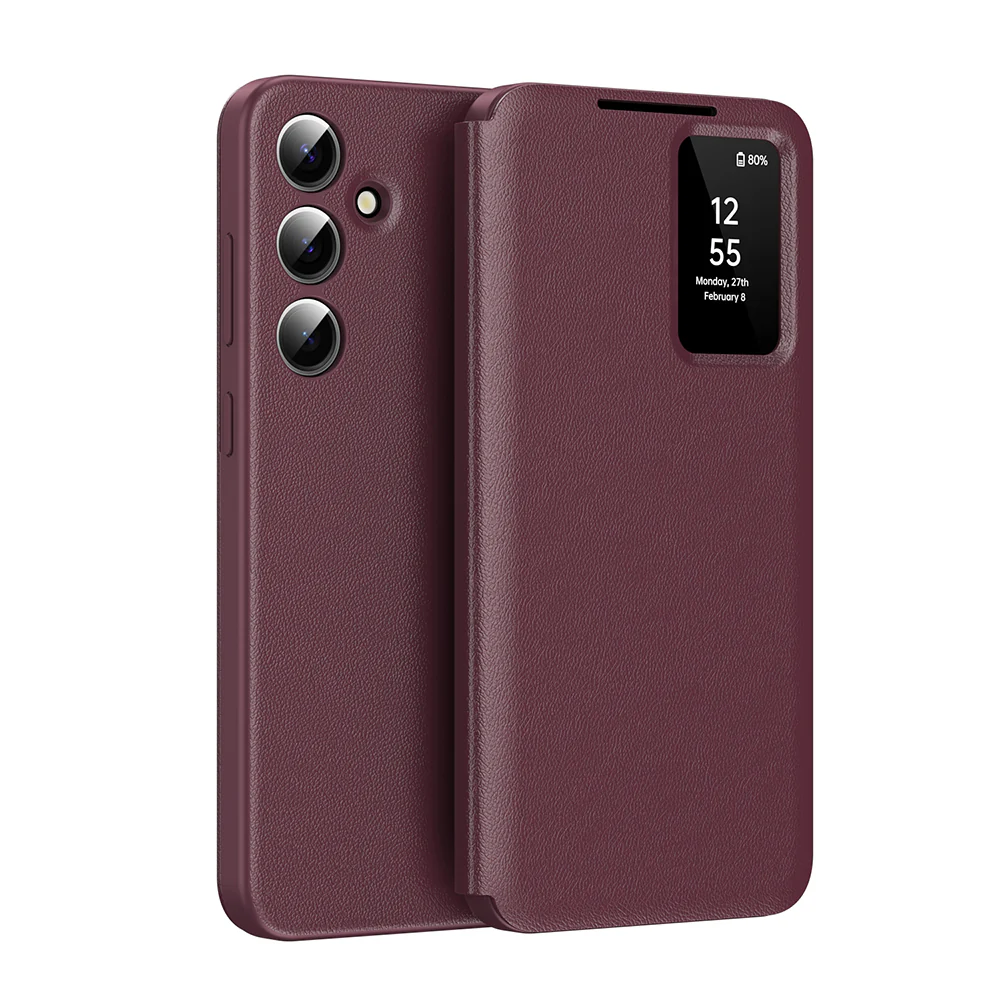 Case for Samsung Galaxy S25 FE, Techsuit, SmartView, Red