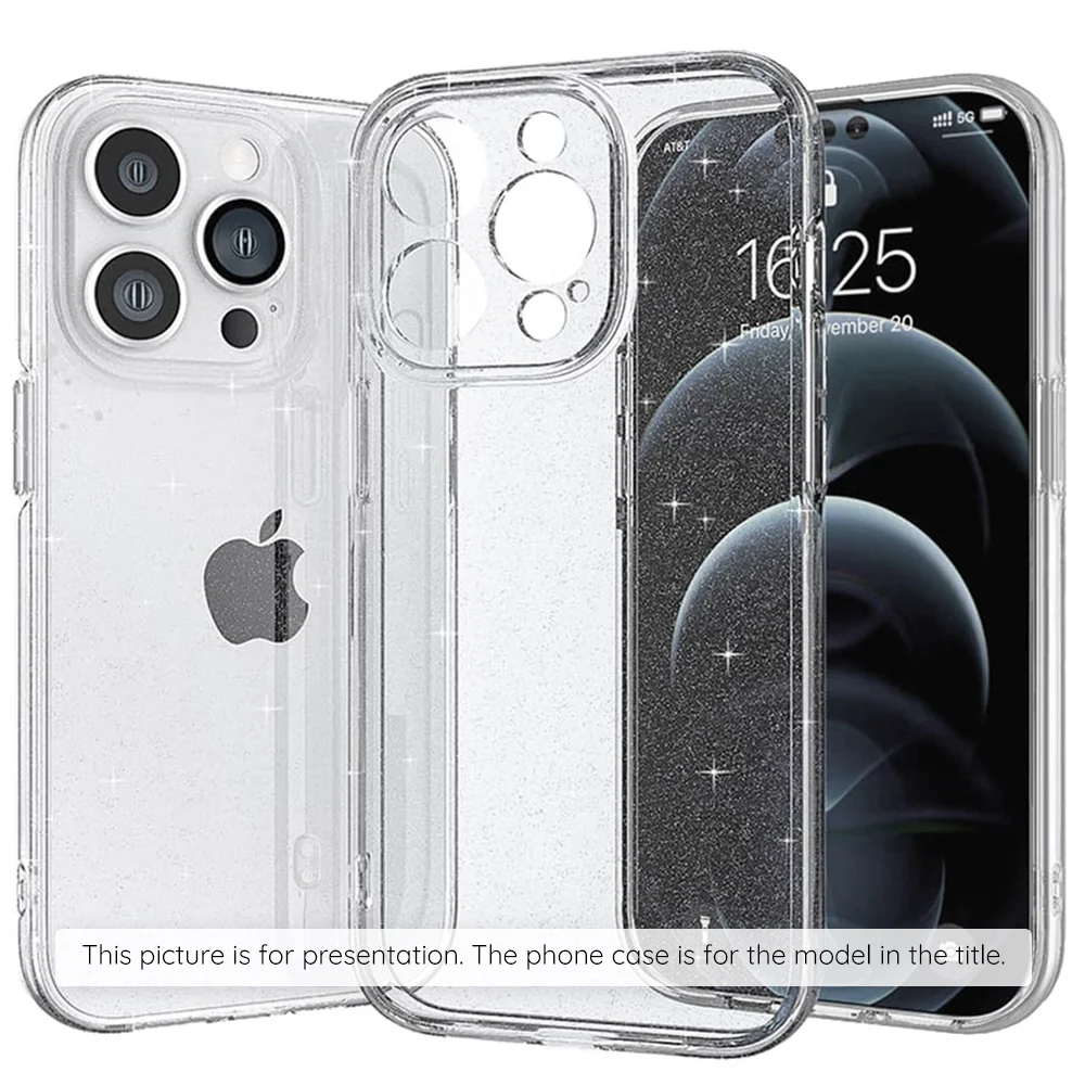 Case for Samsung Galaxy S25 FE, Techsuit, SparkleSkin, Transparent