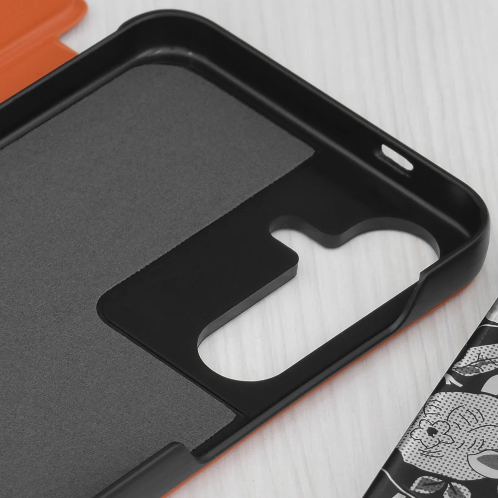 Case for Samsung Galaxy S25+ S936, Techsuit, eFold, Orange - Image 3