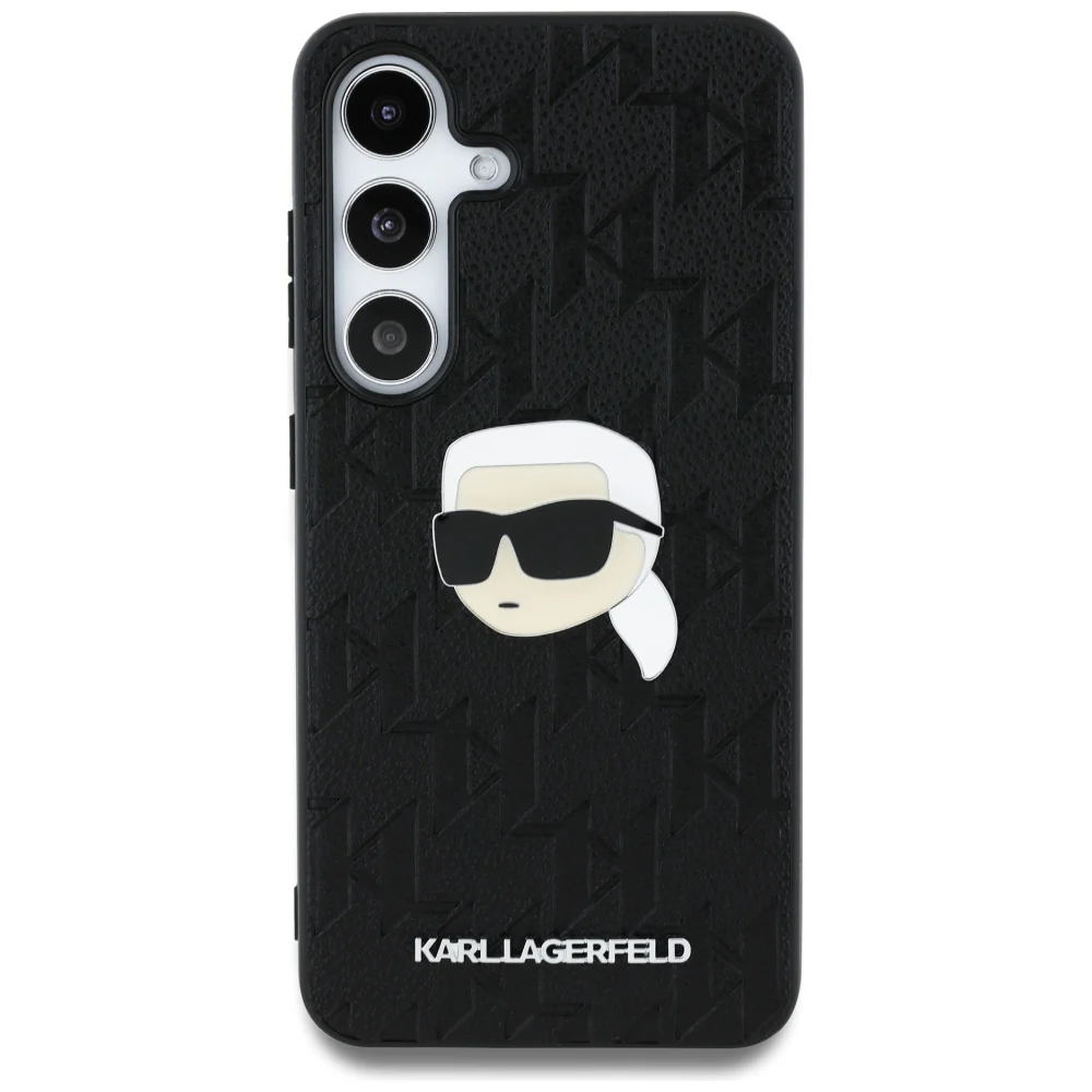 Case for Samsung Galaxy S25 S931, Karl Lagerfeld, Monogram Karl's Head, Black - Image 2
