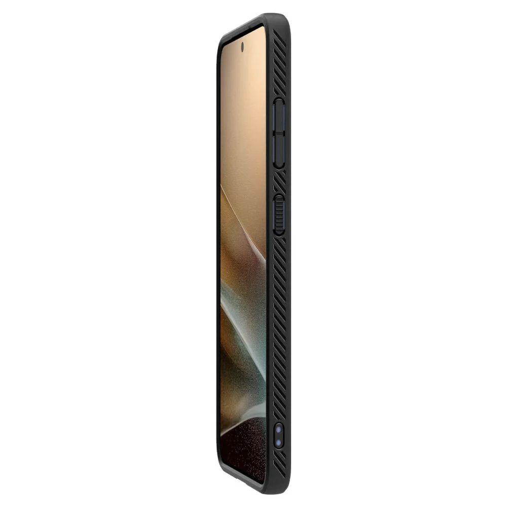 Case for Samsung Galaxy S25 S931, Spigen, Liquid Air, Black ACS09000 - Image 7