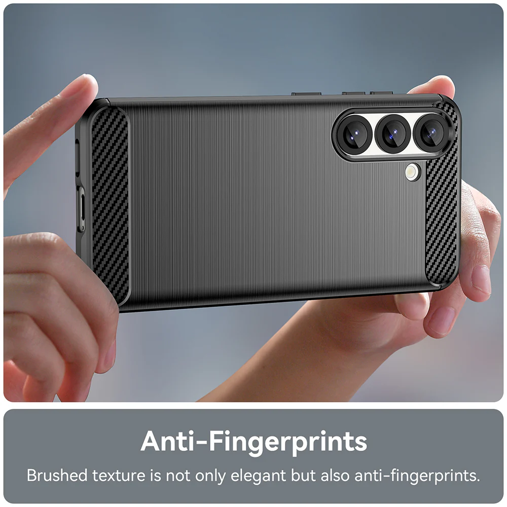 Case for Samsung Galaxy S25 S931, Techsuit, Carbon, Black - Image 2