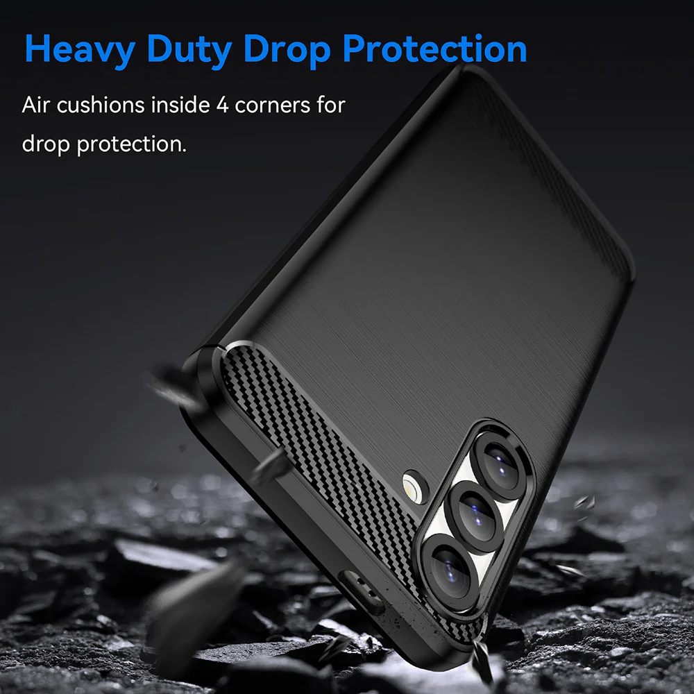 Case for Samsung Galaxy S25 S931, Techsuit, Carbon, Black - Image 5