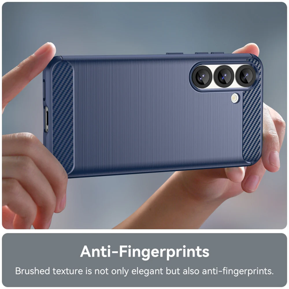 Case for Samsung Galaxy S25 S931, Techsuit, Carbon, Blue - Image 5