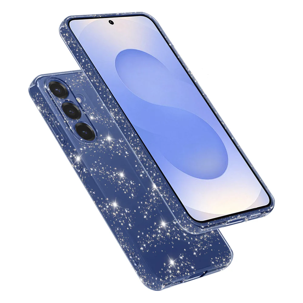 Case for Samsung Galaxy S25 S931, Techsuit, SparkleSkin, Transparent
