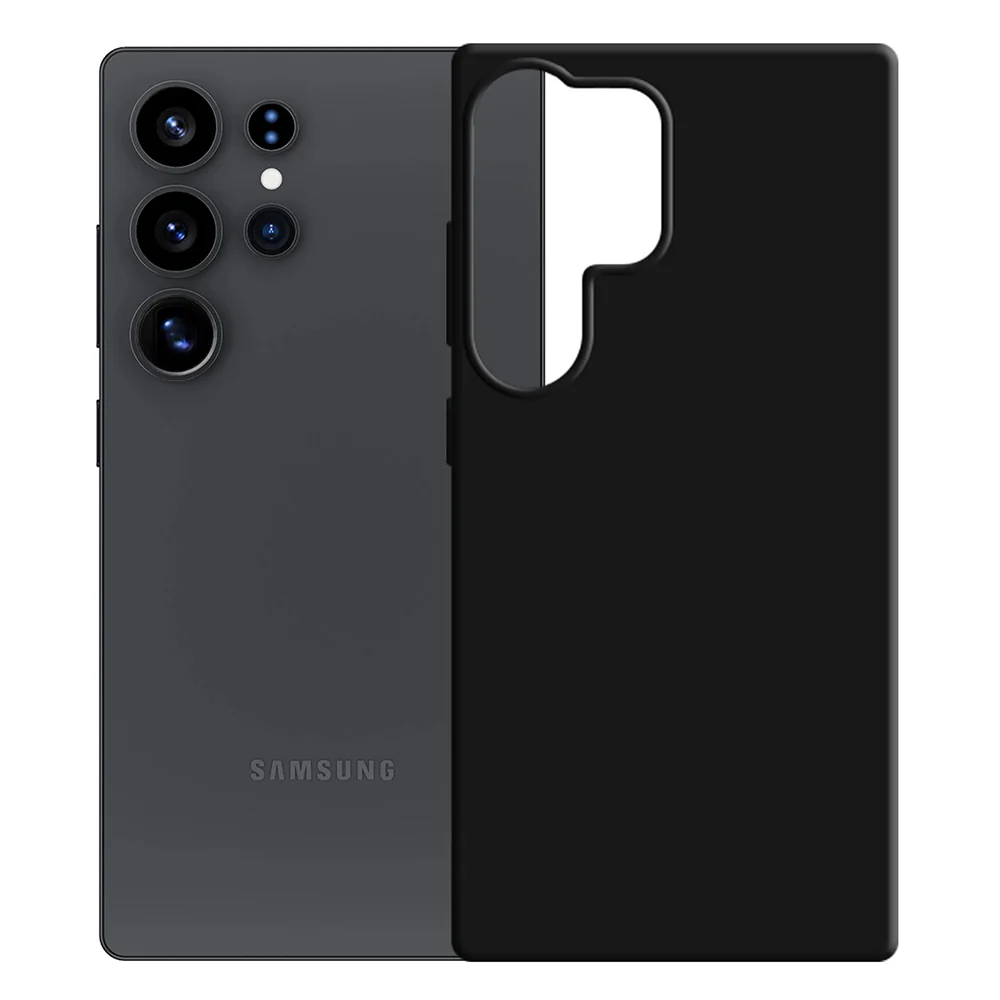 Case for Samsung Galaxy S25 Ultra S938, 3MK, Silicone, Black - Image 3