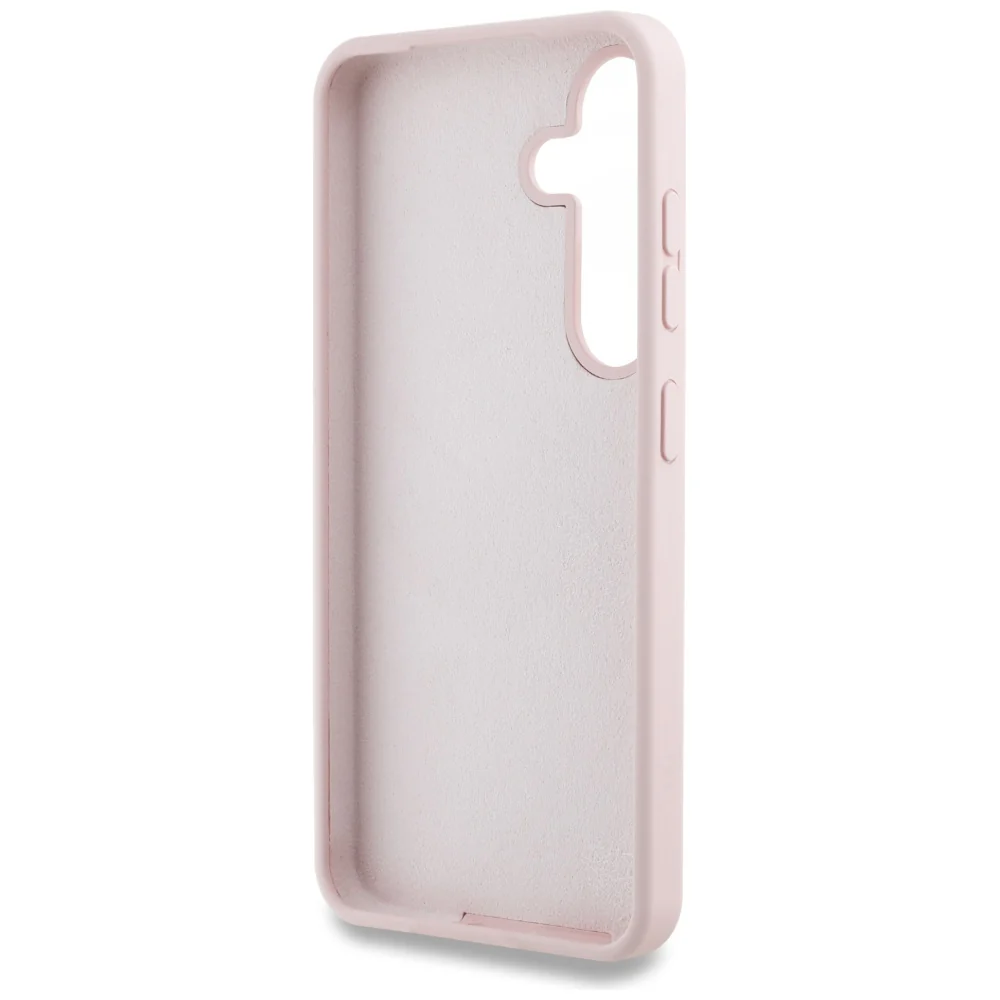 Case for Samsung Galaxy S25 Ultra S938, Guess, 4G Grained Big and Classic Logo, Pink - Image 6