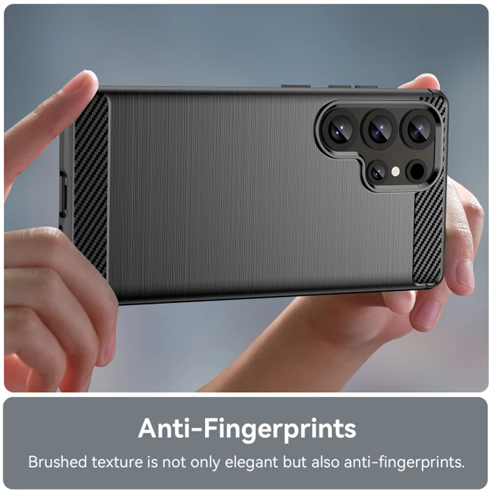 Case for Samsung Galaxy S25 Ultra S938, Techsuit, Carbon, Black - Image 3