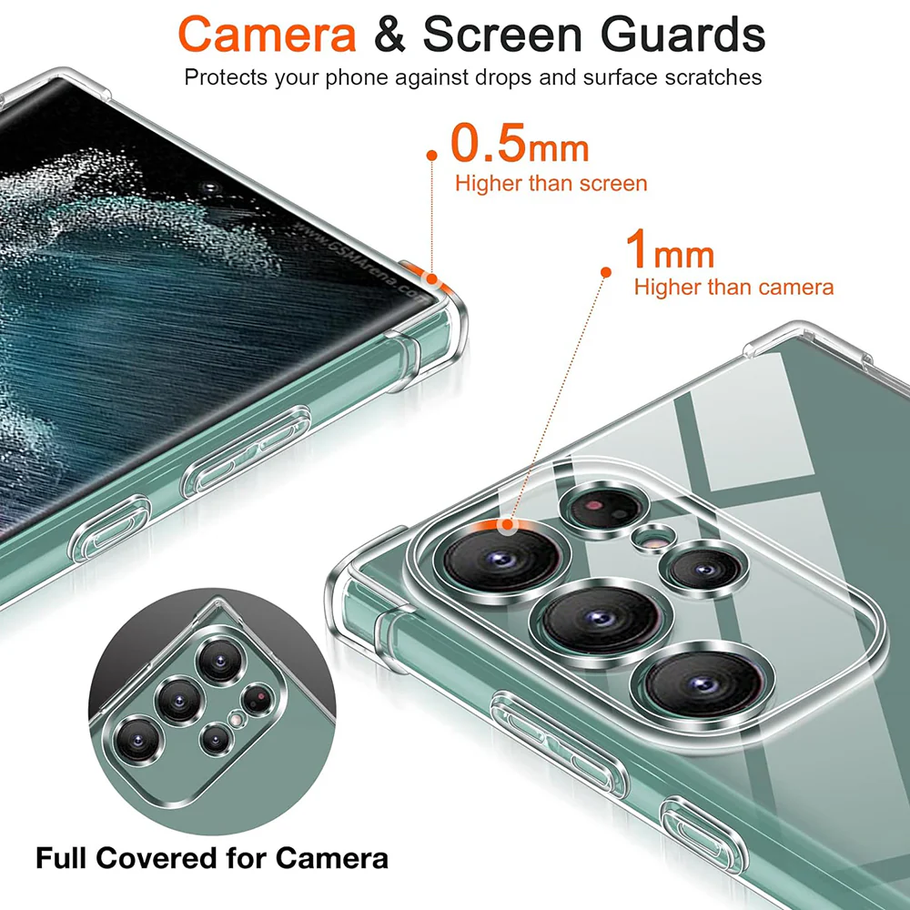 Case for Samsung Galaxy S25 Ultra S938, Techsuit, Shockproof Clear, Transparent - Image 4