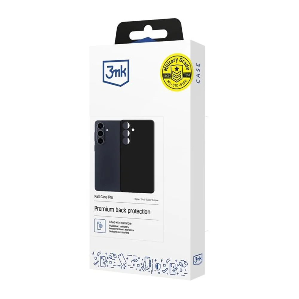 Case for Samsung Galaxy S26 Plus S947, 3MK, Pro, Matte Black - Image 7