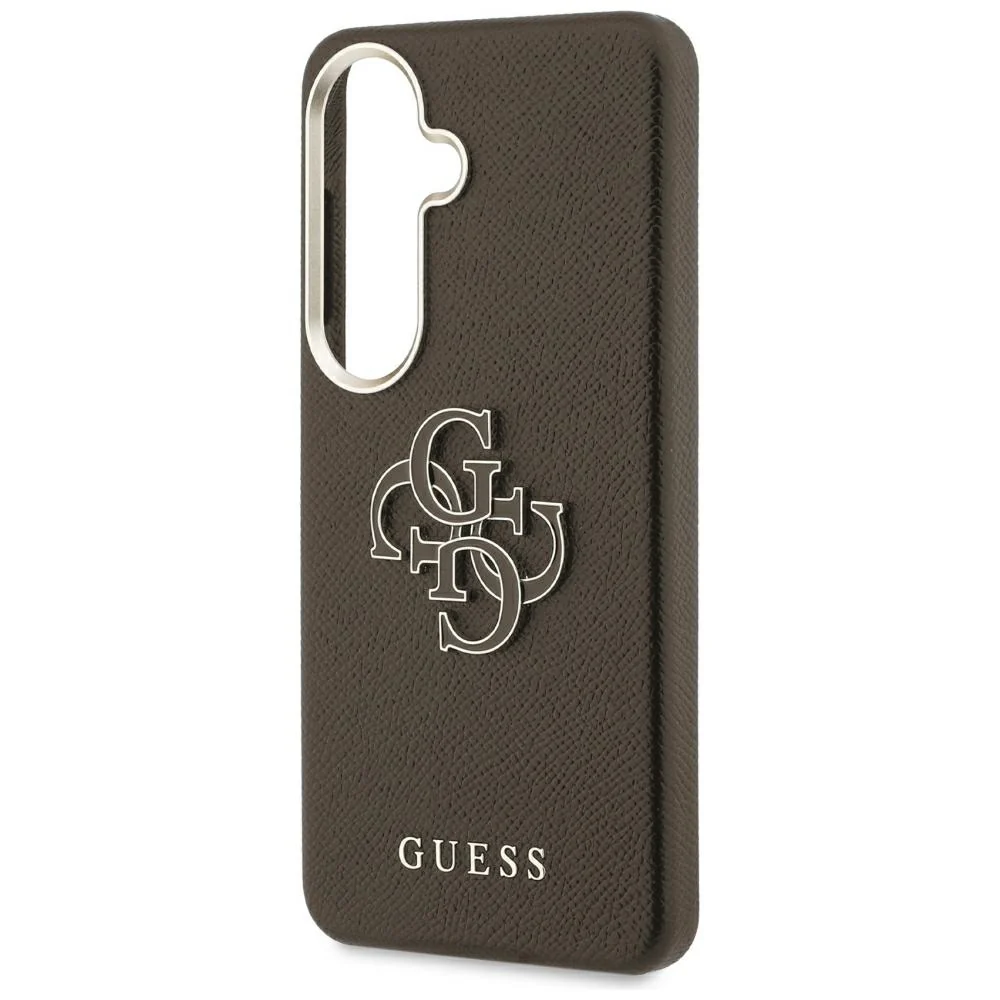 Case for Samsung Galaxy S26 Plus S947, Guess, 4G Grained Big and Classic Logo, Brown - Image 6