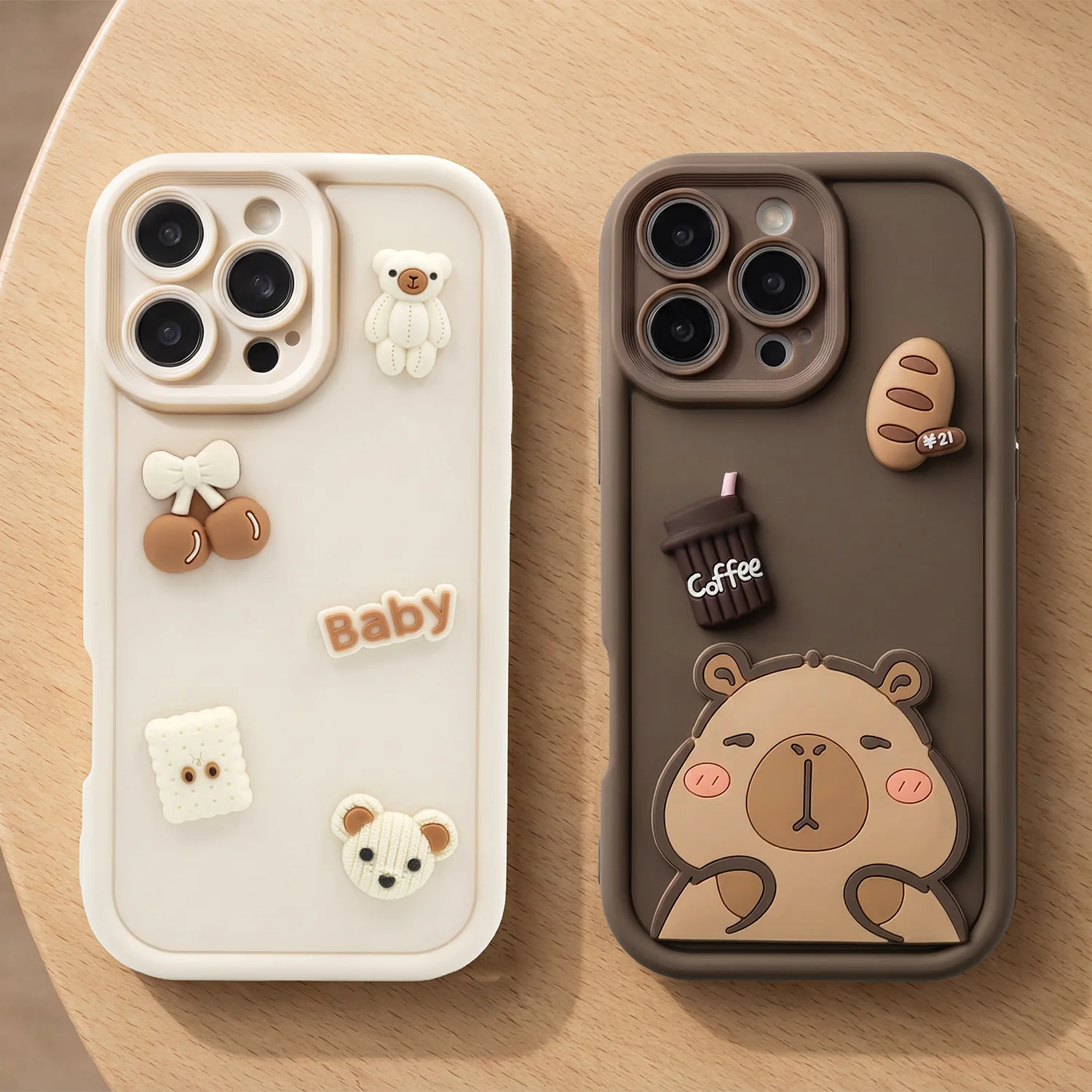 Case for Samsung Galaxy S26 S942, OEM, Ultra Trendy 3D Capybara, Brown - Image 10