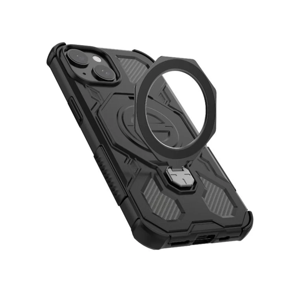 Case for Samsung Galaxy S26 S942, Techsuit, Carbon Shield Pro, Black. - Image 3