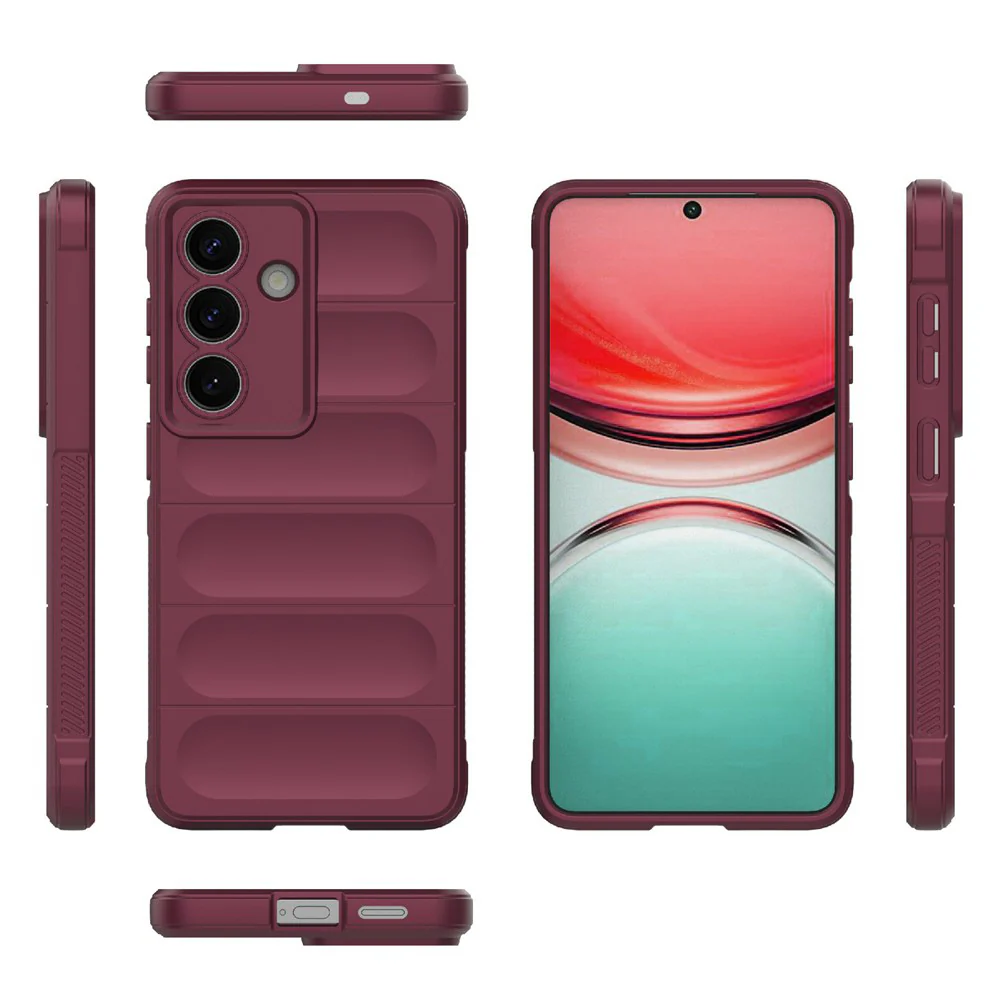 Case for Samsung Galaxy S26 S942, Techsuit, Magic Shield, Burgundy - Image 2