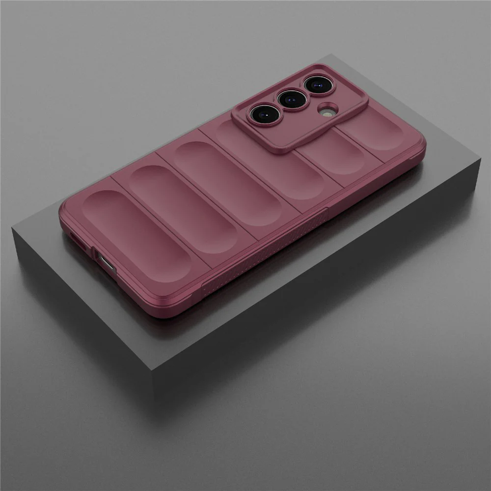 Case for Samsung Galaxy S26 S942, Techsuit, Magic Shield, Burgundy - Image 5
