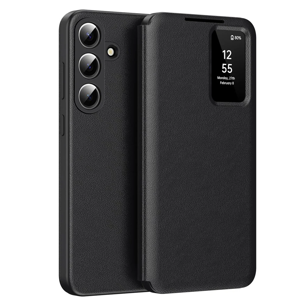 Case for Samsung Galaxy S26 S942, Techsuit, SmartView, Black