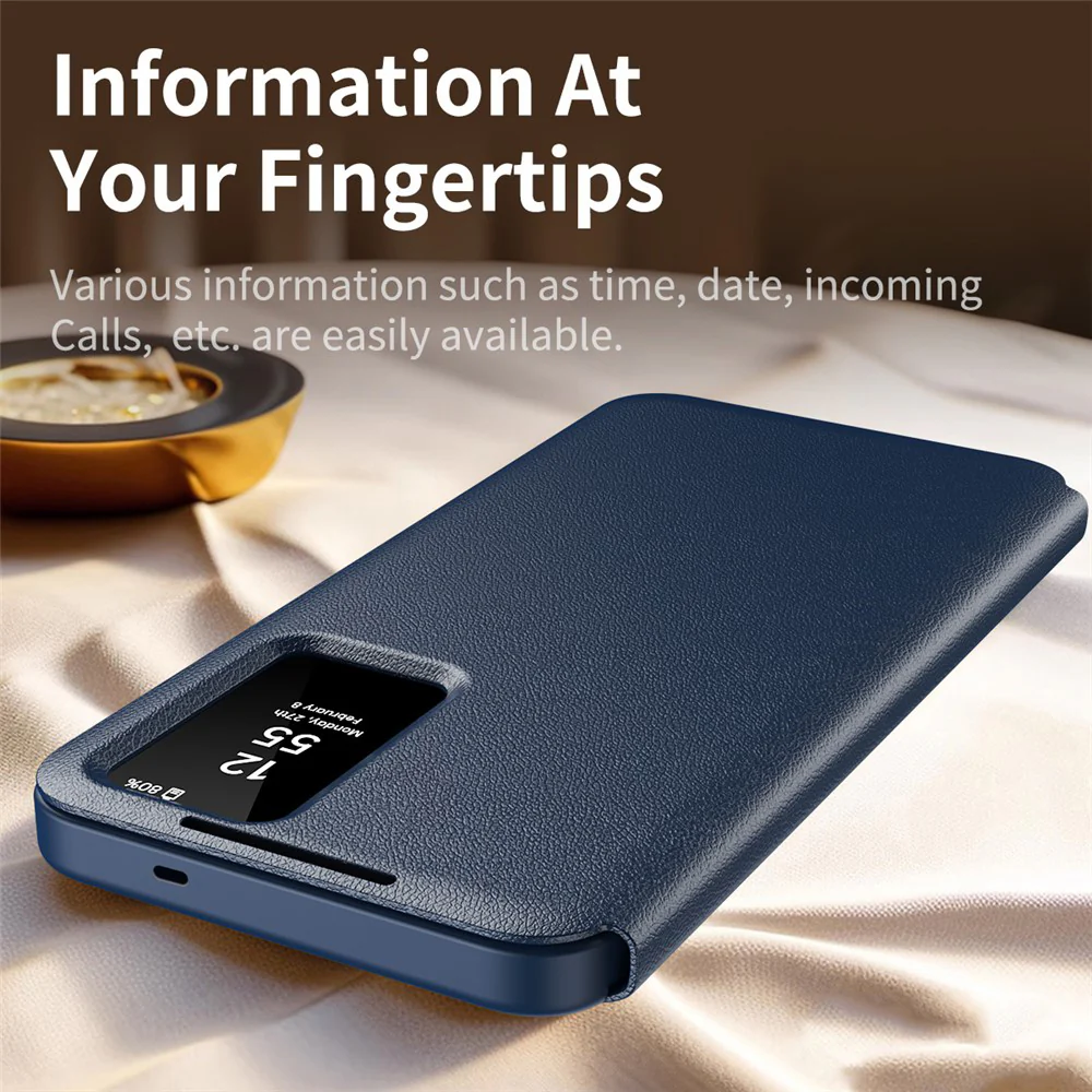 Case for Samsung Galaxy S26 S942, Techsuit, SmartView, Blue - Image 4