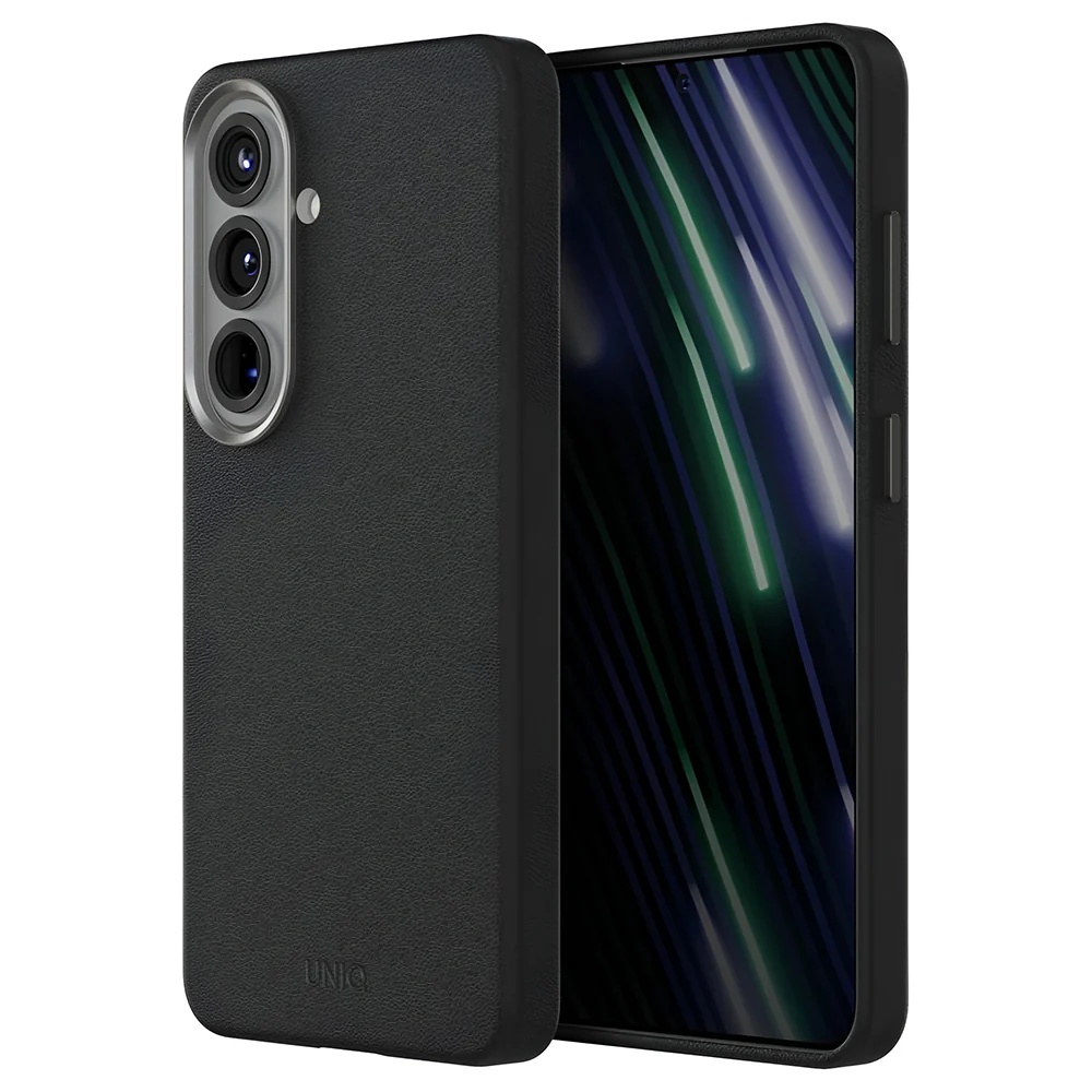 Case for Samsung Galaxy S26 S942, UNIQ, Lyden Leatherette, Black