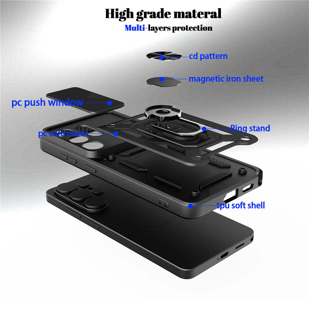 Case for Samsung Galaxy S26, Techsuit, CamShield, Rose Gold - Image 3