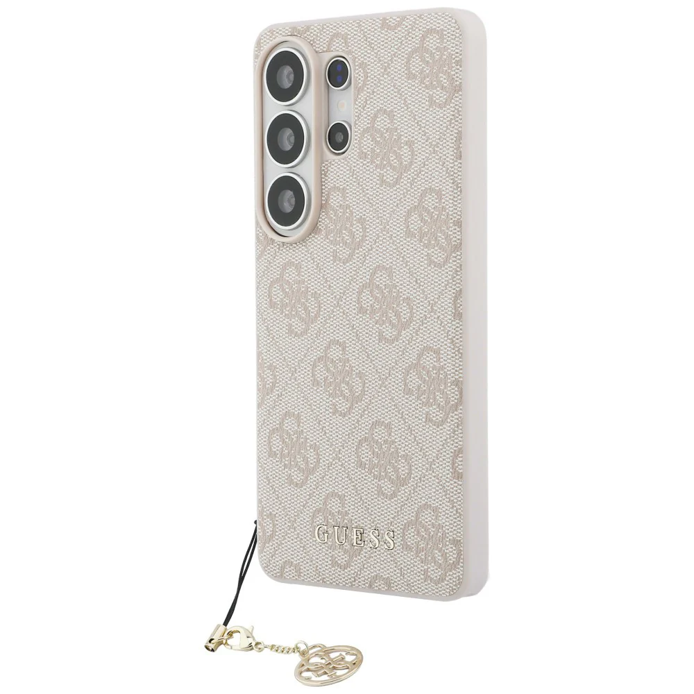 Case for Samsung Galaxy S26 Ultra S948, Guess, 4G Classic Logo Charm, Pink - Image 2