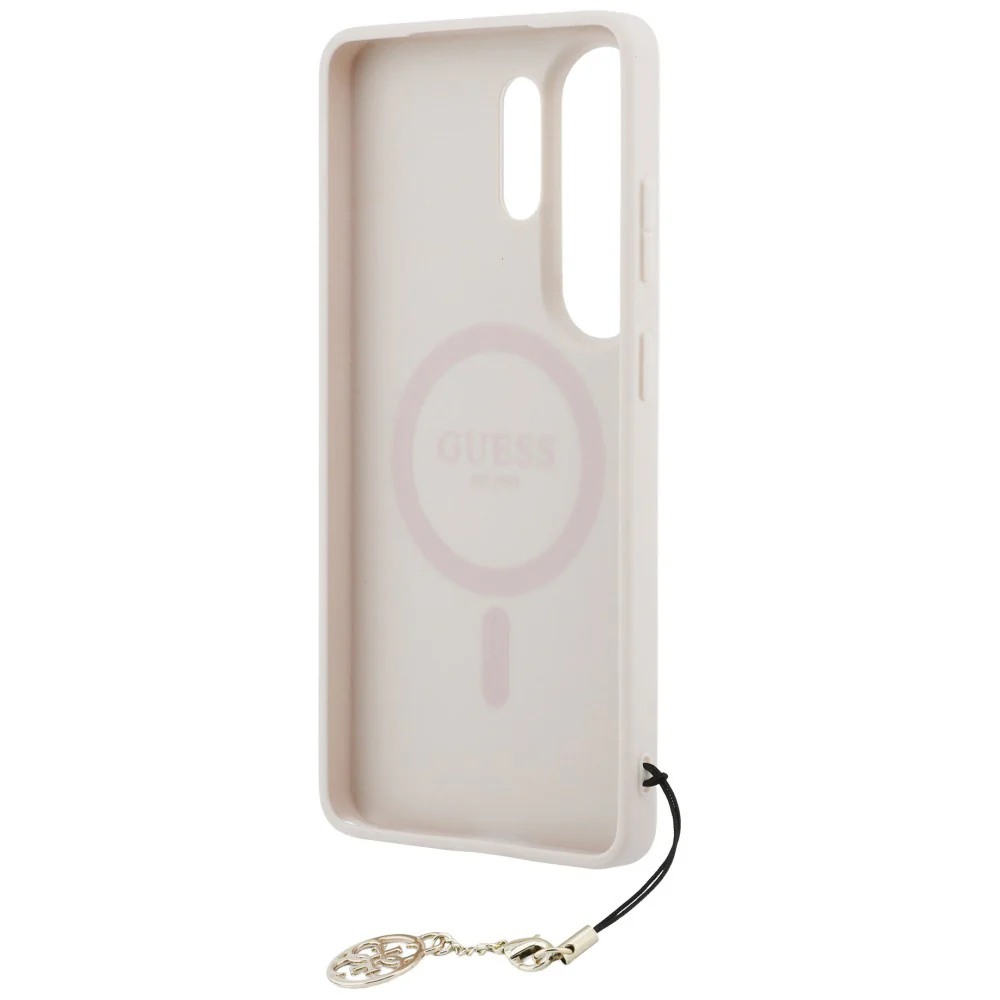 Case for Samsung Galaxy S26 Ultra S948, Guess, 4G Classic Logo Charm, Pink - Image 4