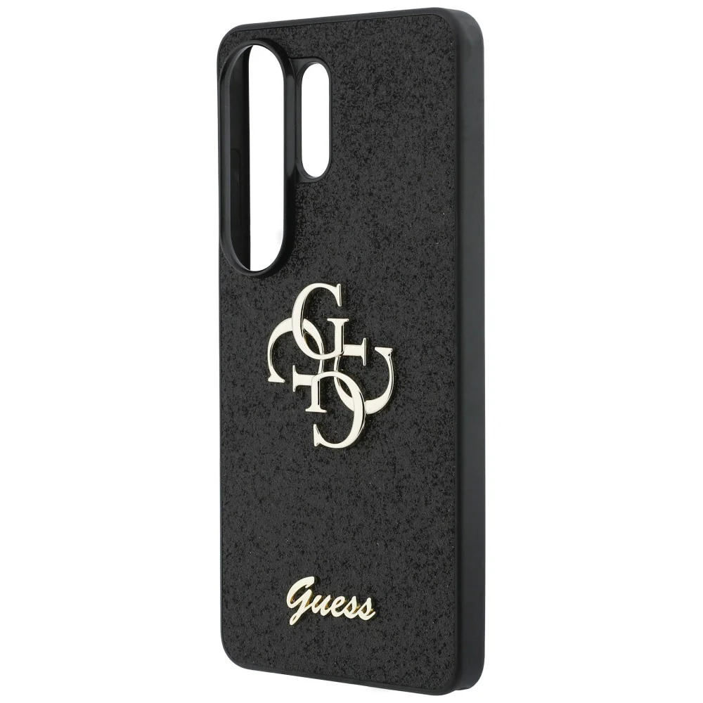 Case for Samsung Galaxy S26 Ultra S948, Guess, Fixed Glitter Big 4G Metal Frame, Black - Image 6