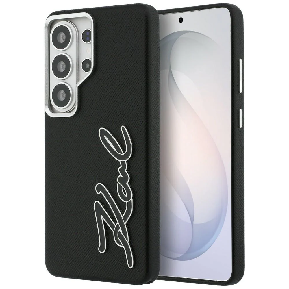 Case for Samsung Galaxy S26 Ultra S948, Karl Lagerfeld, Signature Resin Logo, Black