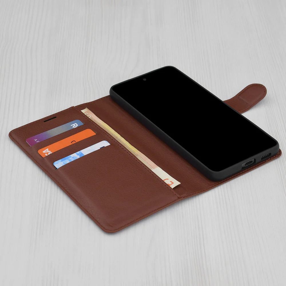 Case for Samsung Galaxy S26 Ultra S948, Techsuit, Leather Folio, Brown - Image 3