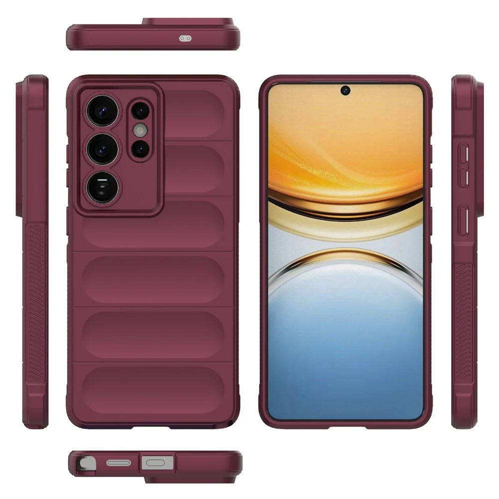 Case for Samsung Galaxy S26 Ultra S948, Techsuit, Magic Shield, Burgundy - Image 2