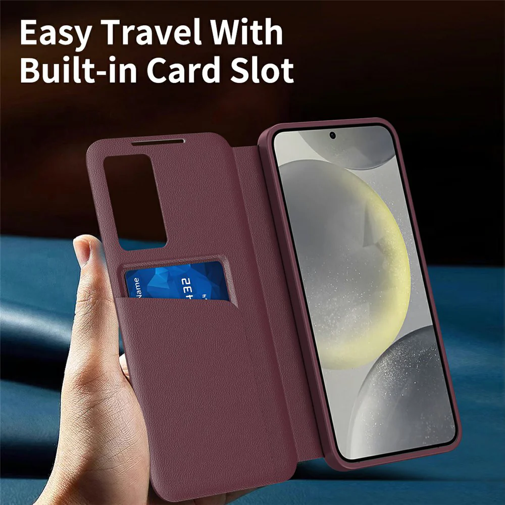 Case for Samsung Galaxy S26 Ultra S948, Techsuit, SmartView, Red - Image 4