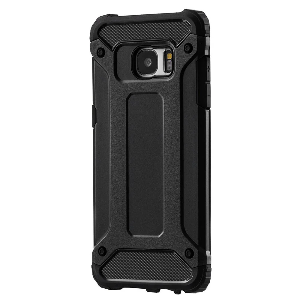Case for Samsung Galaxy S7 G930, Techsuit, Hybrid Armor, Black - Image 2