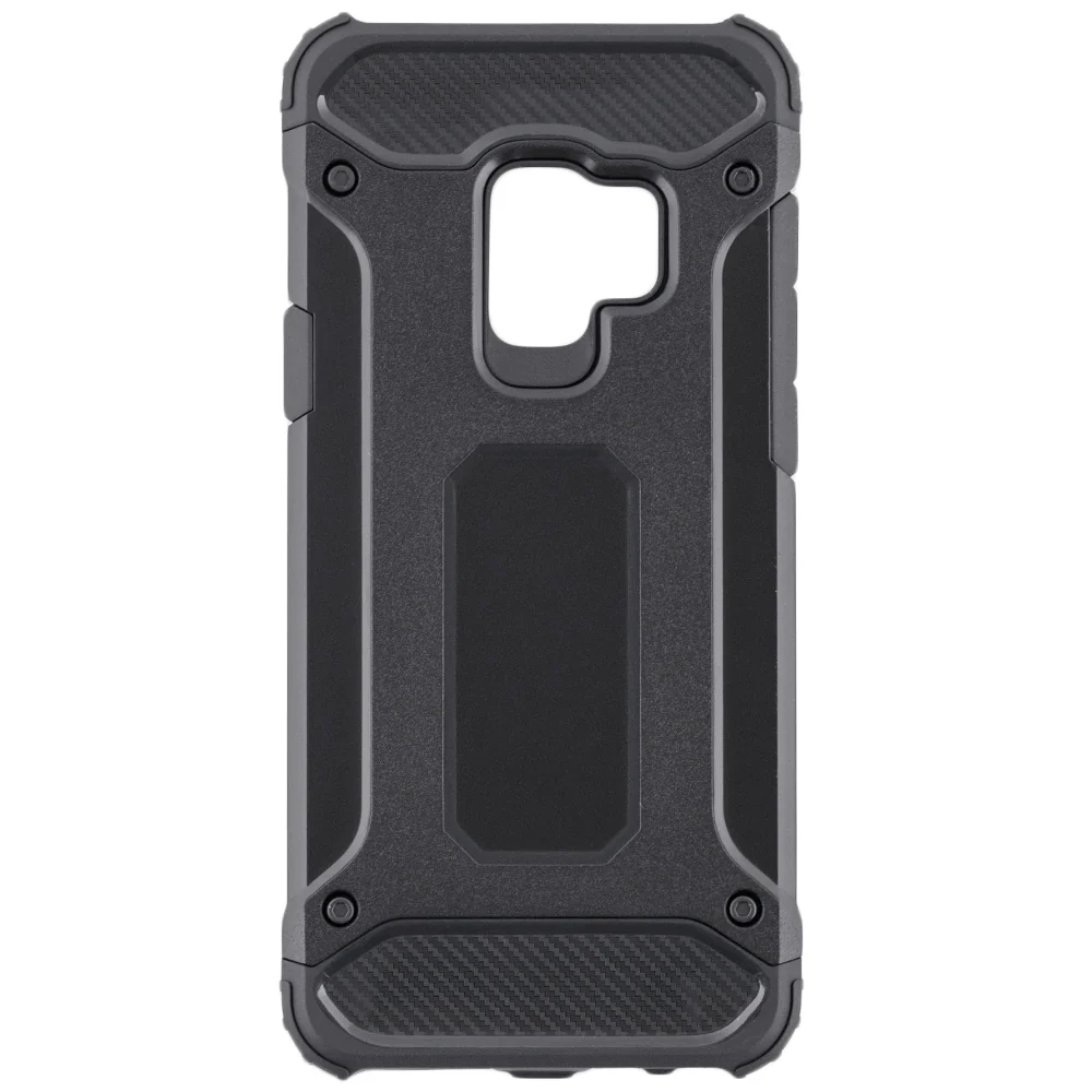 Case for Samsung Galaxy S9 G960, Techsuit, Hybrid Armor, Black - Image 3