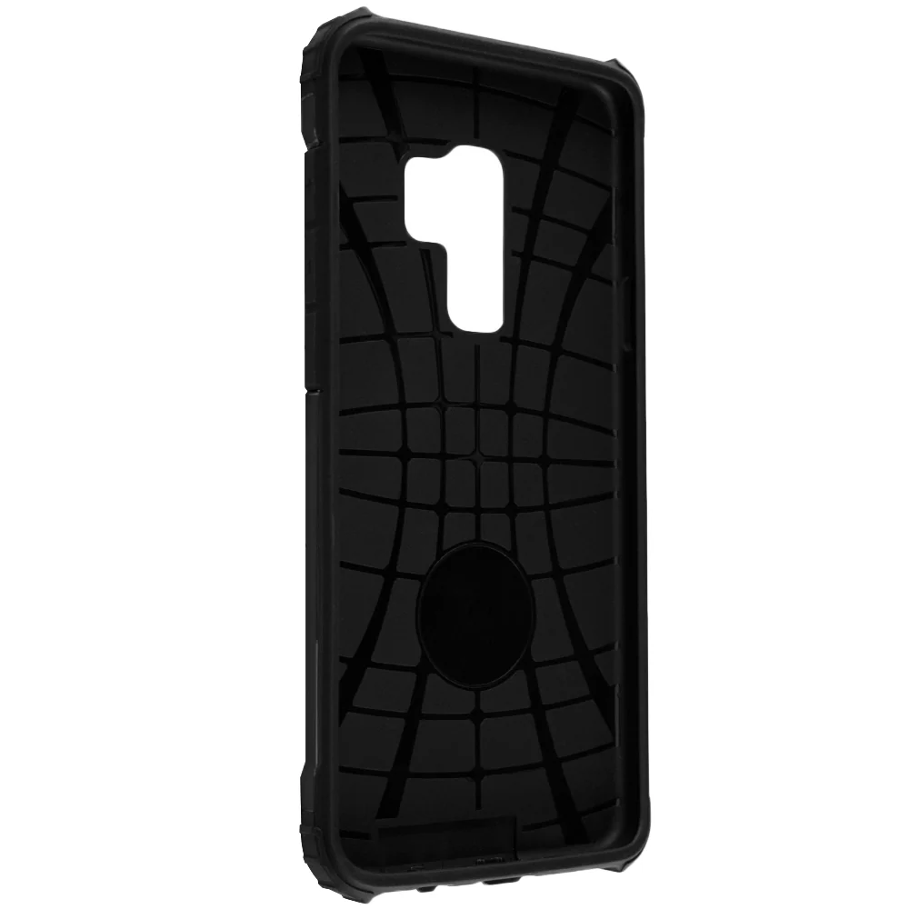 Case for Samsung Galaxy S9+ G965, Techsuit, Hybrid Armor, Black - Image 3